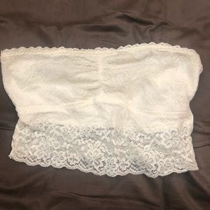 Lace, white bandeau
